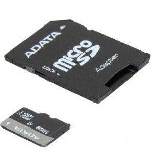 Carte Micro SDHC ADATA Premier 16 Go avec adapteur