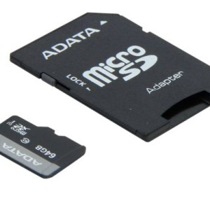 Carte Micro SDHC ADATA Premier 64 Go avec adapteur